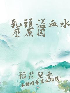 乳头溢血水是什么原因