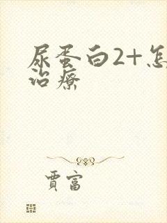 尿蛋白2+怎样治疗