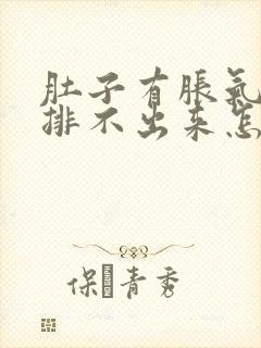 肚子有胀气排便排不出来怎么办