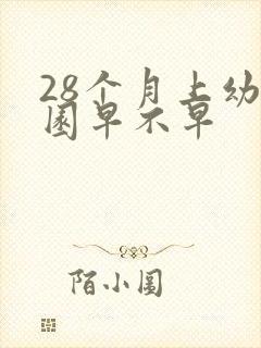 28个月上幼儿园早不早