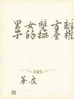 男女双方离婚孩子的抚养权归谁