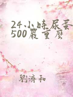 24小时尿蛋白500严重么