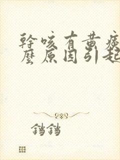 干咳有黄痰是什么原因引起的