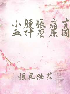 小腹胀痛有点出血什么原因