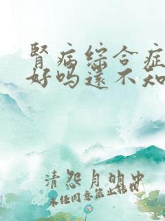 肾病综合症治的好吗还不知道