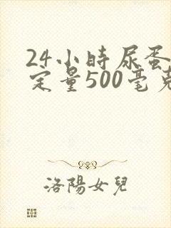 24小时尿蛋白定量500毫克