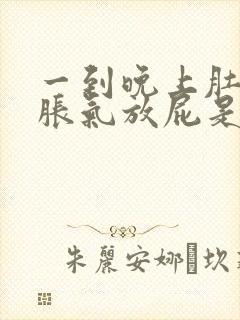 一到晚上肚子就胀气放屁是怎么回事