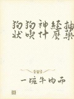 狗狗神经抽搐症状吃什么药