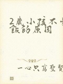 2岁小孩不爱吃饭的原因