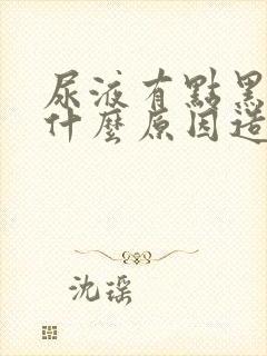 尿液有点黑色是什么原因造成的