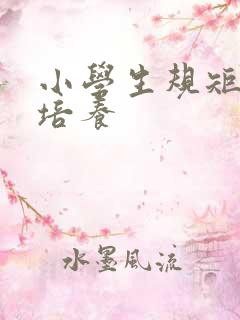 小学生规矩意识培养