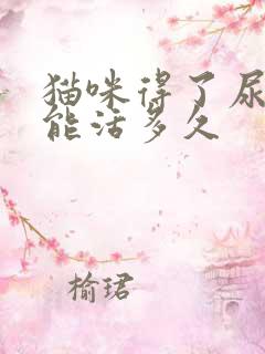 猫咪得了尿结石能活多久