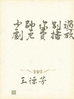 少帅你别过分短剧免费播放在线观看