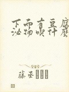 下面有豆腐渣分泌物吃什么药