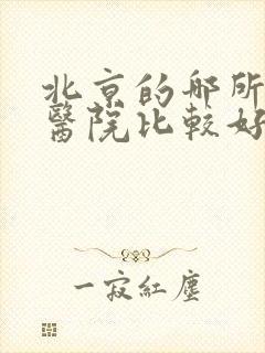 北京的哪所肾病医院比较好