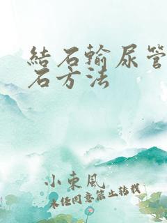 结石输尿管的排石方法