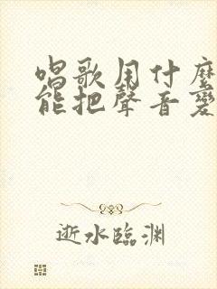 唱歌用什么东西能把声音变好听