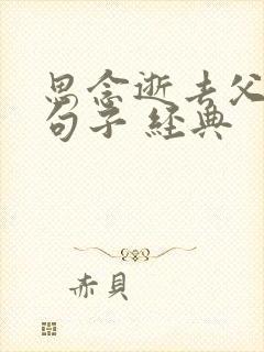 思念逝去父亲的句子 经典