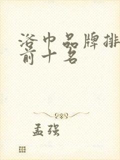 浴巾品牌排行榜前十名