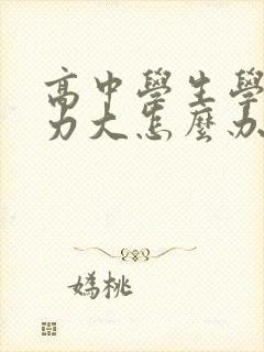 高中学生学习压力大怎么办