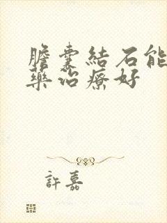 胆囊结石能否中药治疗好