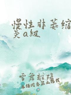 慢性非萎缩性胃炎a级