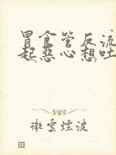 胃食管反流会引起恶心想吐吗