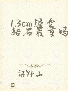 1.3cm胆囊结石严重吗