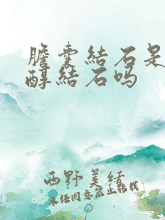 胆囊结石是胆固醇结石吗