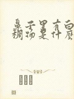 鼻子里有白色粘稠物是什么原因问中医