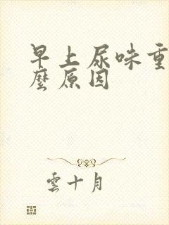 早上尿味重是什么原因