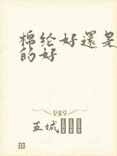 棉纶好还是纯棉的好