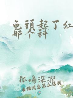 龟头起了红斑挂哪个科