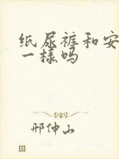 纸尿裤和安睡裤一样吗