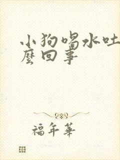 小狗喝水吐了怎么回事