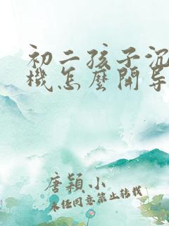 初二孩子沉迷手机怎么开导