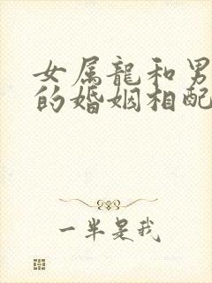 女属龙和男属狗的婚姻相配吗