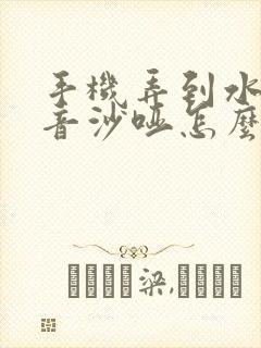 手机弄到水了声音沙哑怎么办