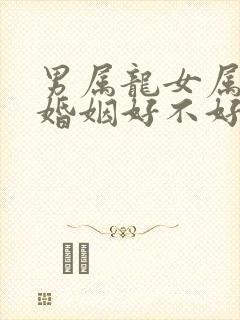 男属龙女属马的婚姻好不好