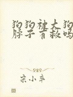 狗狗被大狗咬到脖子有救吗