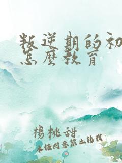 叛逆期的初中生怎么教育