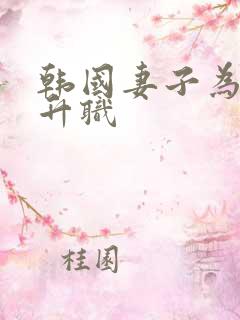 韩国妻子为丈夫升职