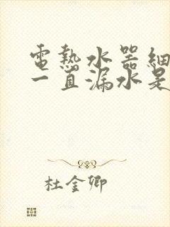 电热水器细管子一直漏水是为什么