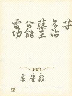 雷公藤多苷片的功能主治