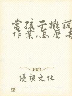 当孩子撒谎不写作业,怎么去解决问题