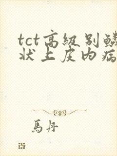 tct高级别鳞状上皮内病变是什么意思