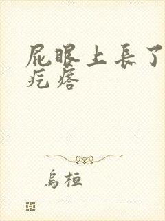 屁眼上长了个硬疙瘩