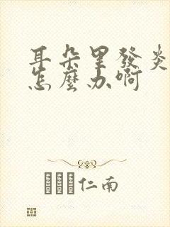 耳朵里发炎了疼怎么办啊