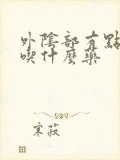 外阴部有点瘙痒吃什么药