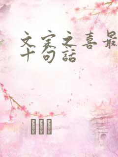 文定之喜最经典十句话